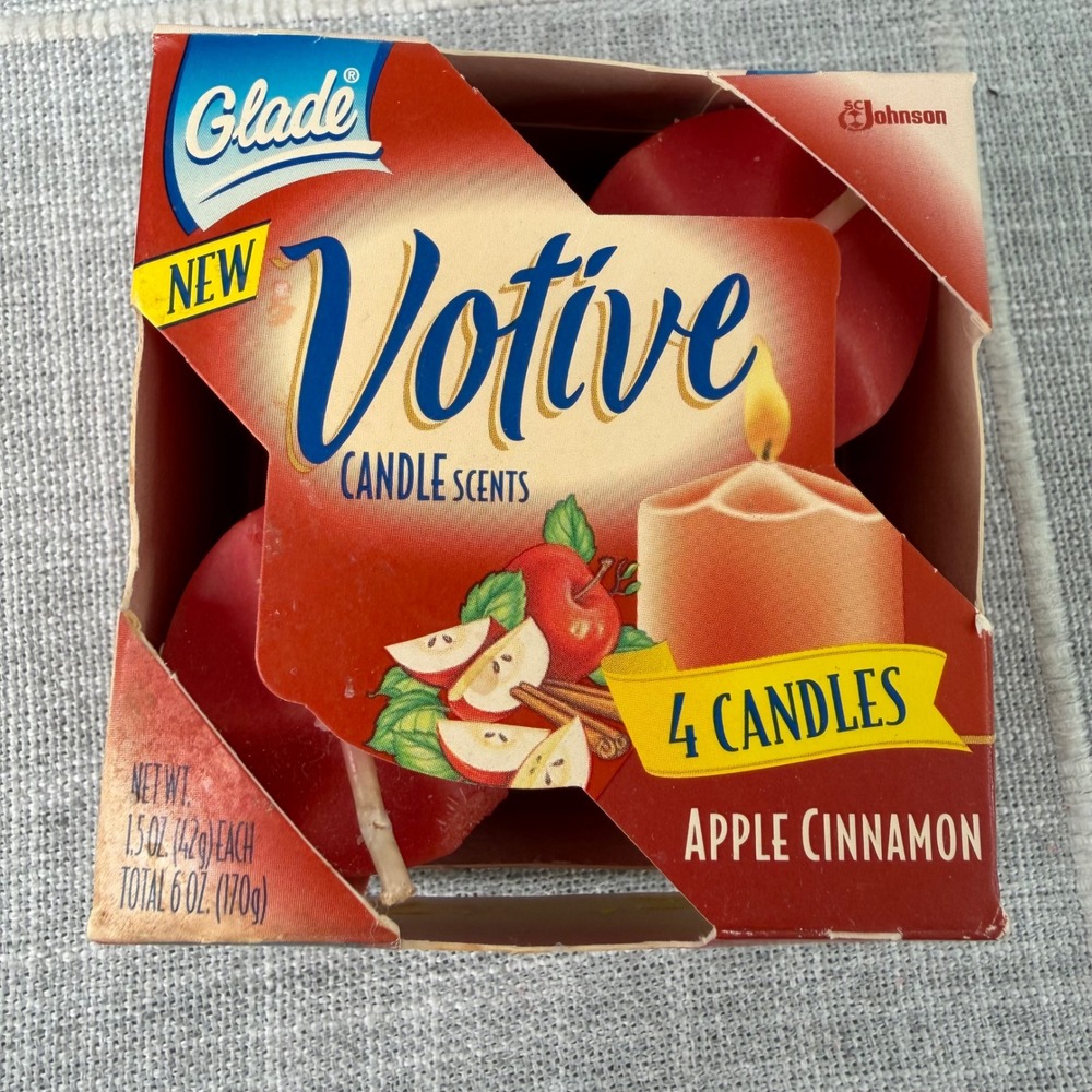 Vintage Glade Apple‎ Cinnamon Votive Candles 1.5oz ea